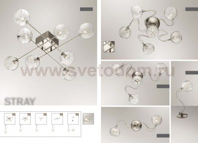 Люстра Odeon light 2569/6C STRAY