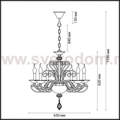 Люстра Odeon light 3949/6 FAVOLA