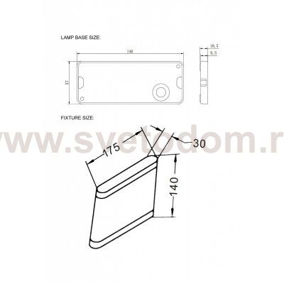 Светильник бра Crystal Lux CLT 024W175 WH (1400/436)