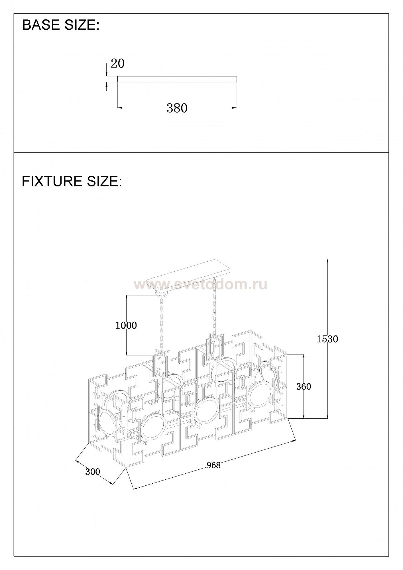 Светильник подвесной CUENTO SP8 L900 GOLD (1490/208L) Crystal lux