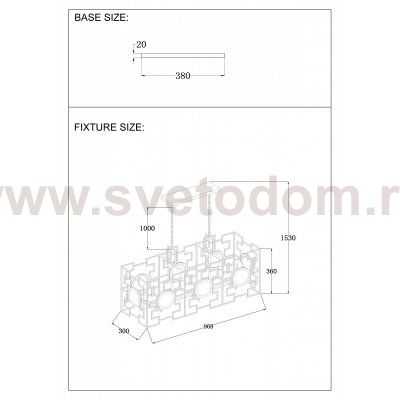 Светильник подвесной CUENTO SP8 L900 GOLD (1490/208L) Crystal lux