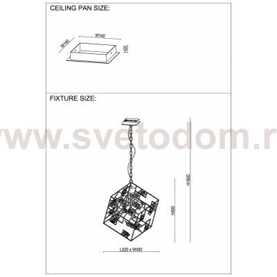 Светильник подвесной DIEGO SP1 GOLD (1580/201) Crystal lux