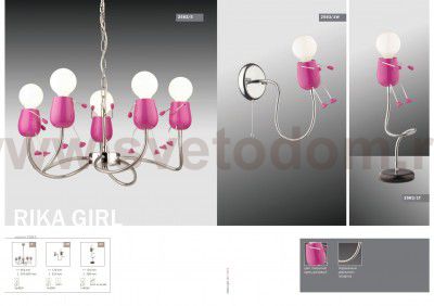 Светильник бра с выключателем Odeon light 2583/1W RIKA GIRL