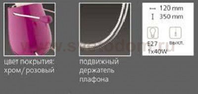 Светильник бра с выключателем Odeon light 2583/1W RIKA GIRL