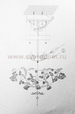 Люстра потолочная Odeon light 2585/5 OXONIA