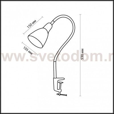 Настольная лампа Odeon light 2596/1T PIKA