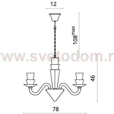 Светильник подвесной Divinare 5122/09 LM-8 SUSANA