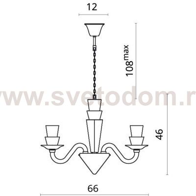 Светильник подвесной Divinare 5122/09 LM-6 SUSANA