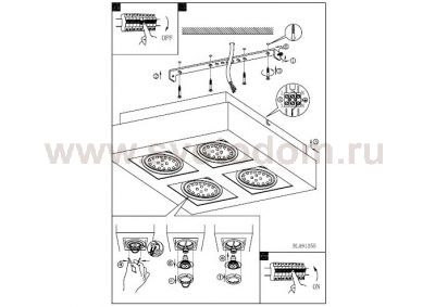 Настенно-потолочный светильник Eglo 91355 LOKE 1