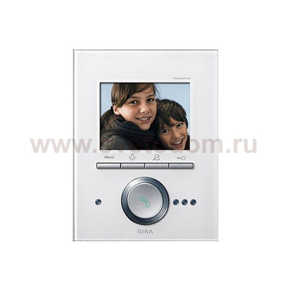 Gira Белое Стекло Видеотерминал с TFT-дисплеем (G260012)