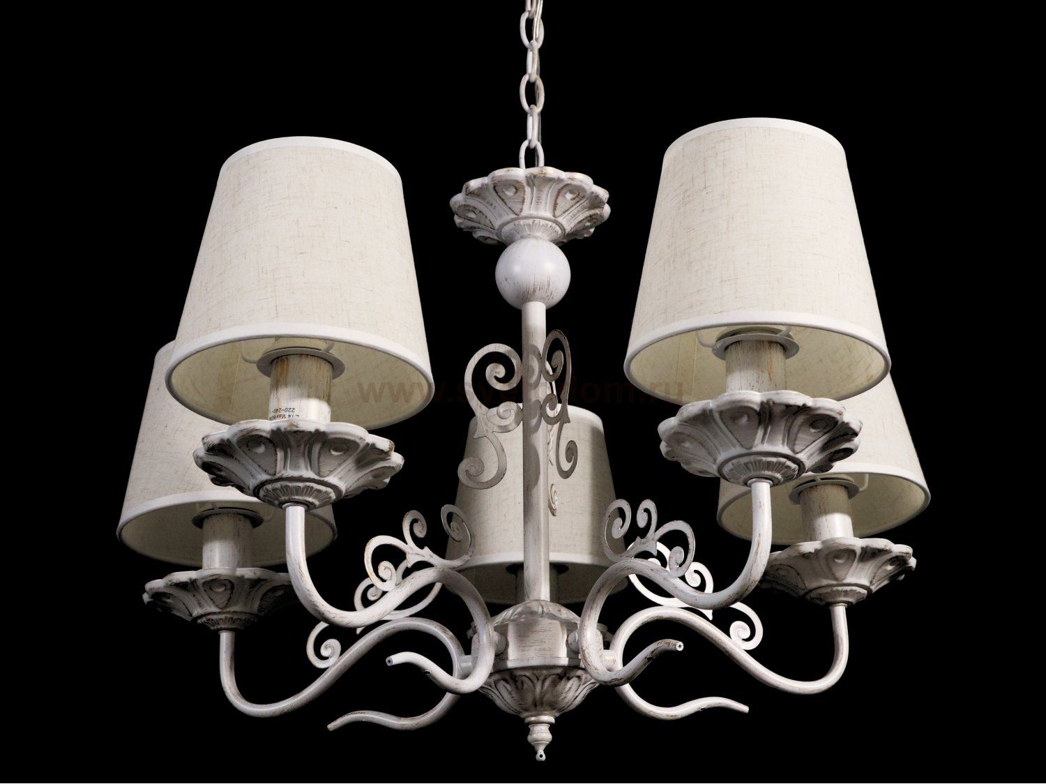 Люстра с белыми абажурами Colosseo 82177/5