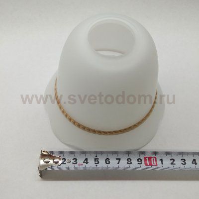 Плафон стекло матовое белое 130*100мм (36мм посадка) Colosseo 73039