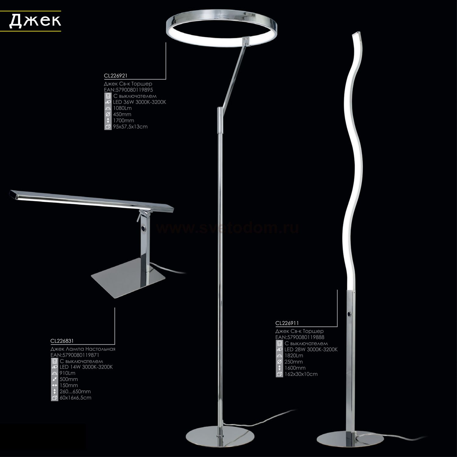 Торшер Citilux CL226921 Джек