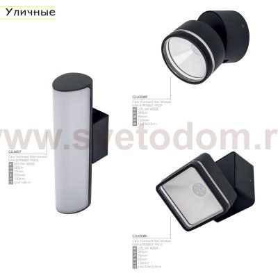 Уличный настенный светильник Citilux CLU0008R 