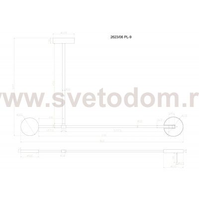 Потолочный светильник Divinare MALCONE 2623/06 PL-9