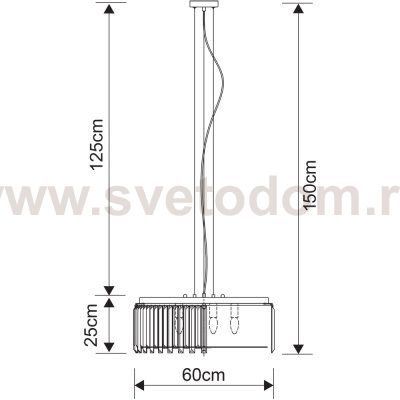 Подвесной светильник Divinare 1223/02 SP-5 NOVA