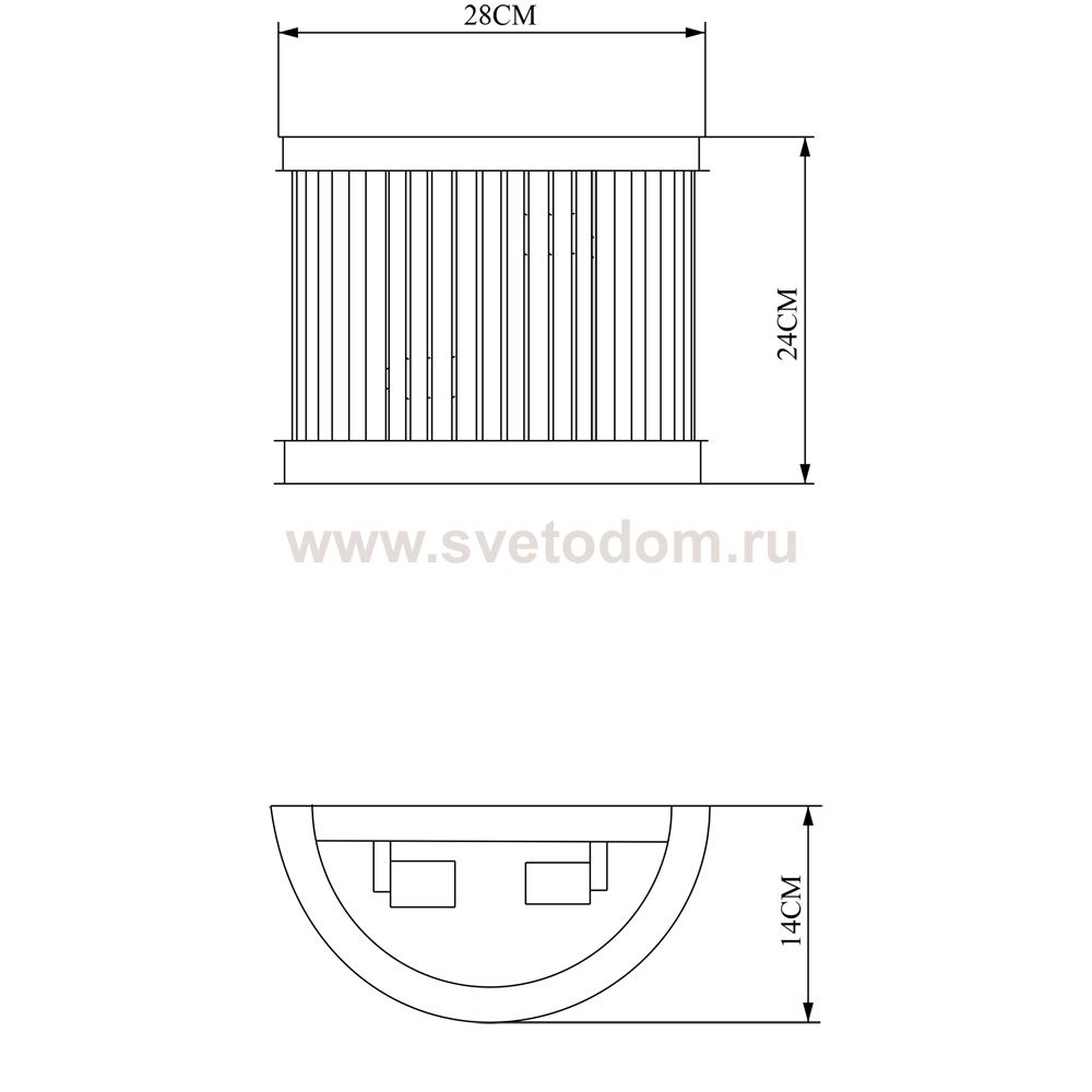 Светильник бра Divinare 8101/02 AP-1 VIVA