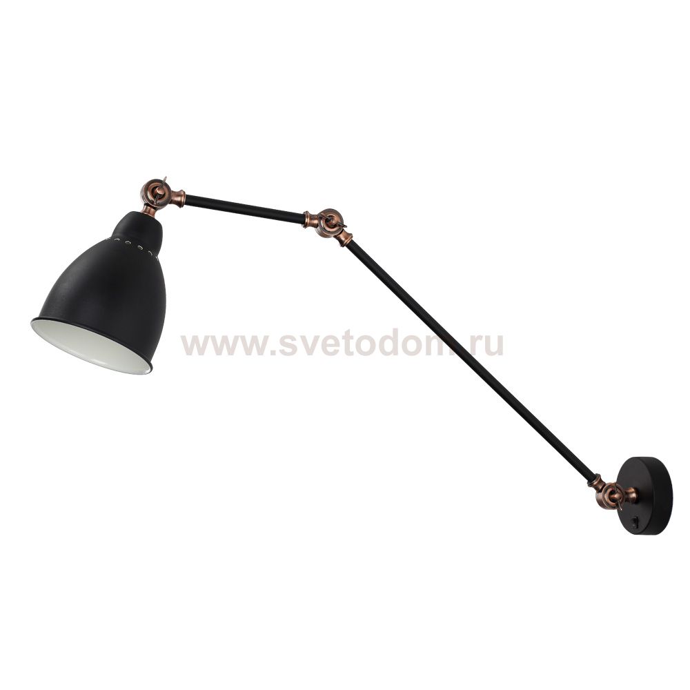 Светильник бра на штанге Arte Lamp A2055AP-1BK BRACCIO