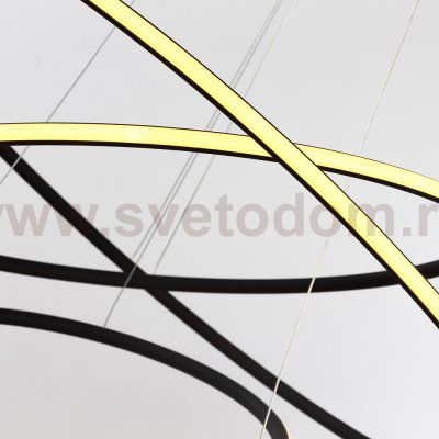 Люстра черная с диодными кольцами 93W Arte Lamp A2500SP-3BK Rapid