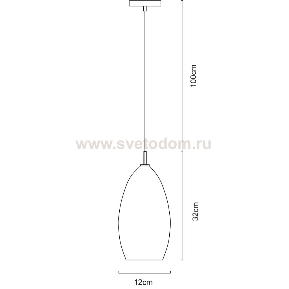 Светильник подвесной Arte Lamp A4282SP-1CC BICCHIERE