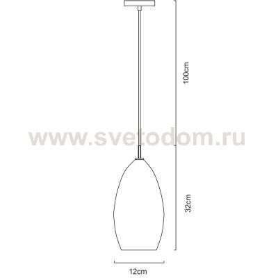 Плафон стекло белый матовый 120*240мм E14 (28мм посадка) Arte Lamp A4282SP BICCHIERE