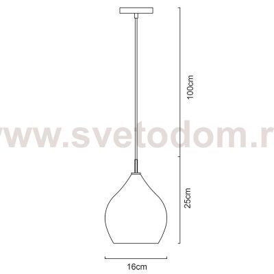 Светильник подвесной Arte lamp A4283SP-1CC BICCHIERE