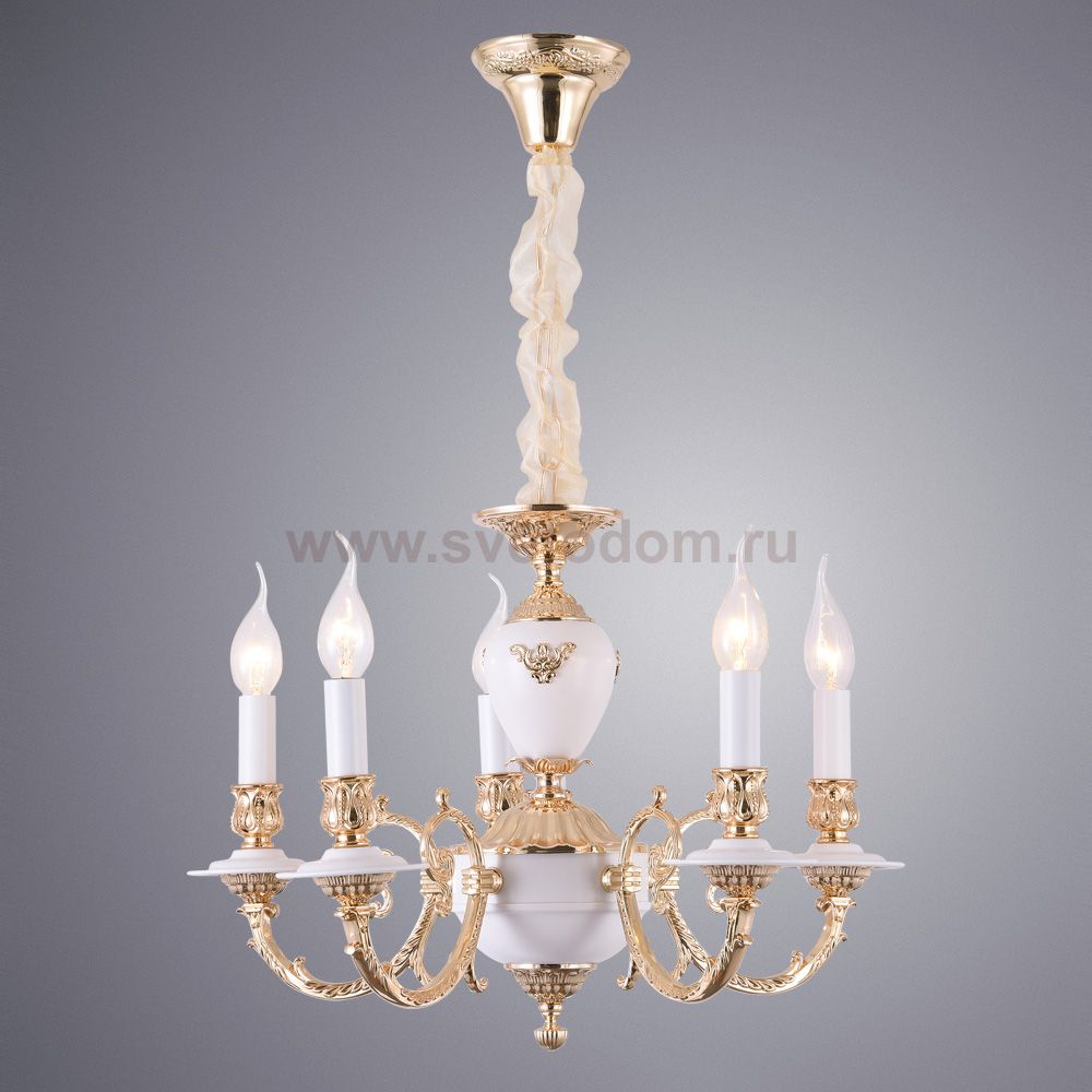 Люстра венецианская Arte Lamp A8020LM-5WG LUISA