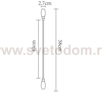 КОННЕКТОР ДЛИННЫЙ ДЛЯ ШИНОПРОВОДА (ТРЕКА) Arte lamp A152027 TRACK ACCESSORIES