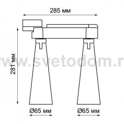 Трековый светодиодный светильник Novotech 357864 ZEUS