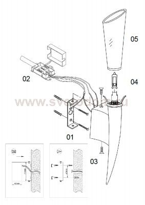 Светильник настенный бра Odeon light 2653/1W GENT