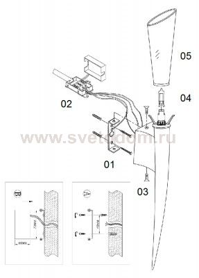 Светильник настенный бра Odeon light 2654/1WA Gent