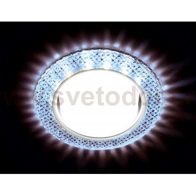 Светильник точечный Ambrella G296 CL/CLD хром/прозрачный GX53+3W(LED COLD) GX53 SPOT