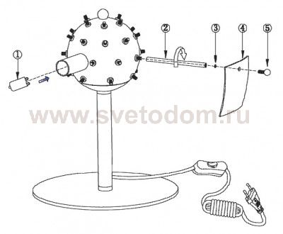 Настольная лампа Odeon light 2655/2T Vorm