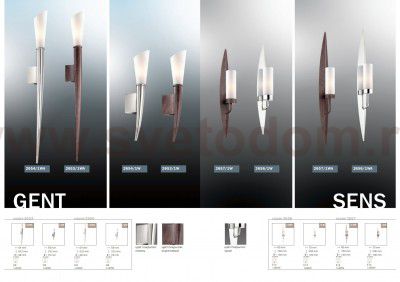 Светильник настенный бра Odeon light 2656/1WA Sens