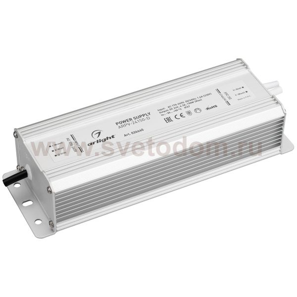Блок питания ARPV-24150-D (24V, 6.3A, 150W) (Arlight, IP67 Металл, 3 года) Arlight 26665