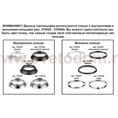 Накладной светильник Novotech 370530 UNITE