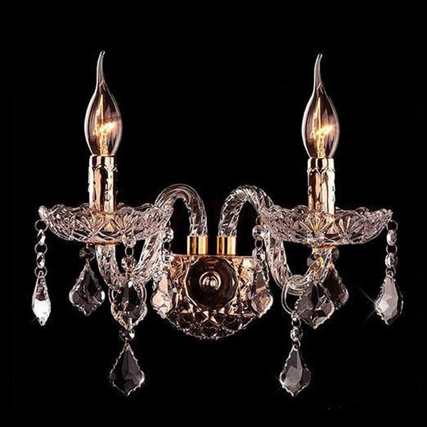 Светильник Eurosvet 3570/2 золото/прозрачный хрусталь Strotskis