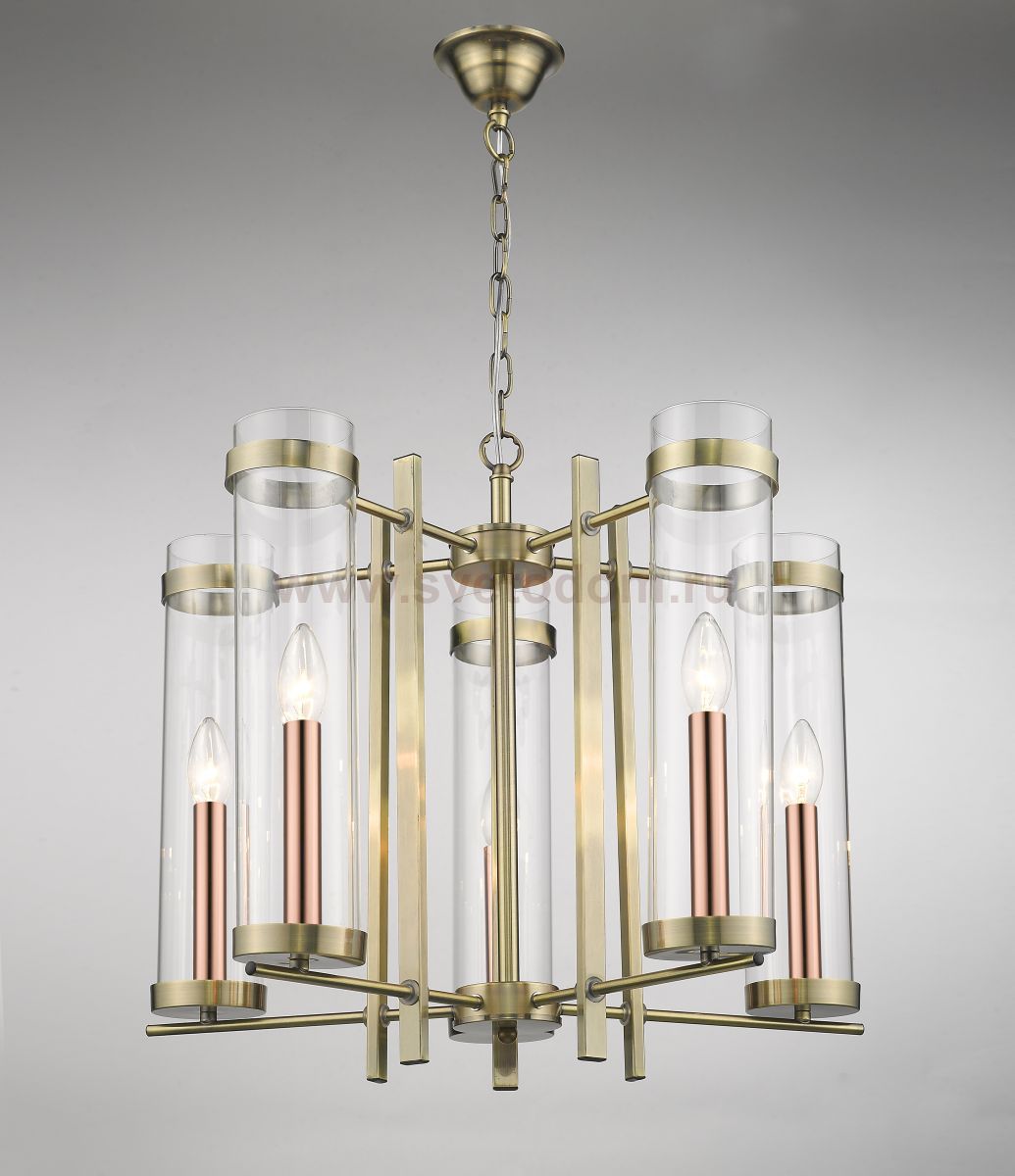 COLOSSEO 81646/5 бронза/розовое золото E14 5*60W Люстра