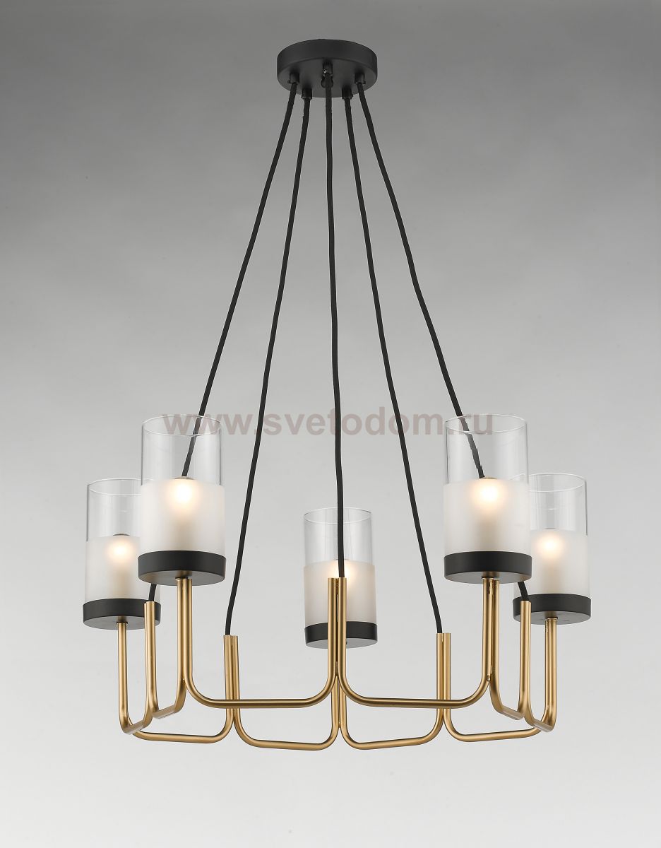 COLOSSEO 81647/5 золото/матовый черный E14 5*60W Люстра