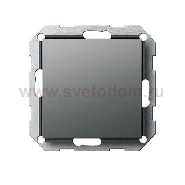 Gira E22 Сталь Заглушка с опорной платой (G26820)