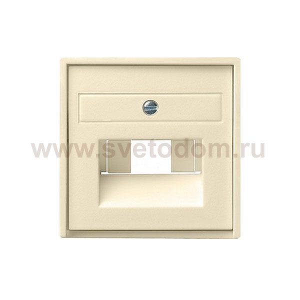 Gira S-55 Крем глянц Накладка 1-ой и 2-ой наклон ТЛФ/комп розетки(мех Rutenbeck, Prodax) (G27001)
