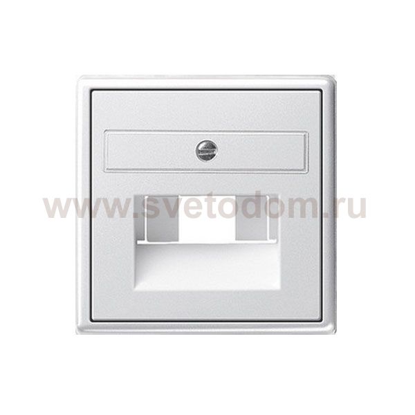 Gira S-55 Бел глянц Накладка 1-ой и 2-ой наклон ТЛФ/комп розетки(мех Rutenbeck, Prodax) (G27003)