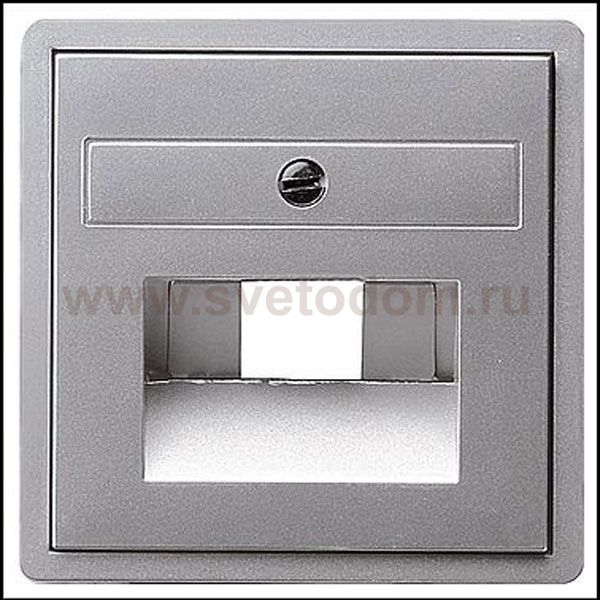 Gira E22 Алюминий Накладка 1-ой и 2-ой наклон ТЛФ/комп розетки(мех Rutenbeck, Prodax) (G270203)