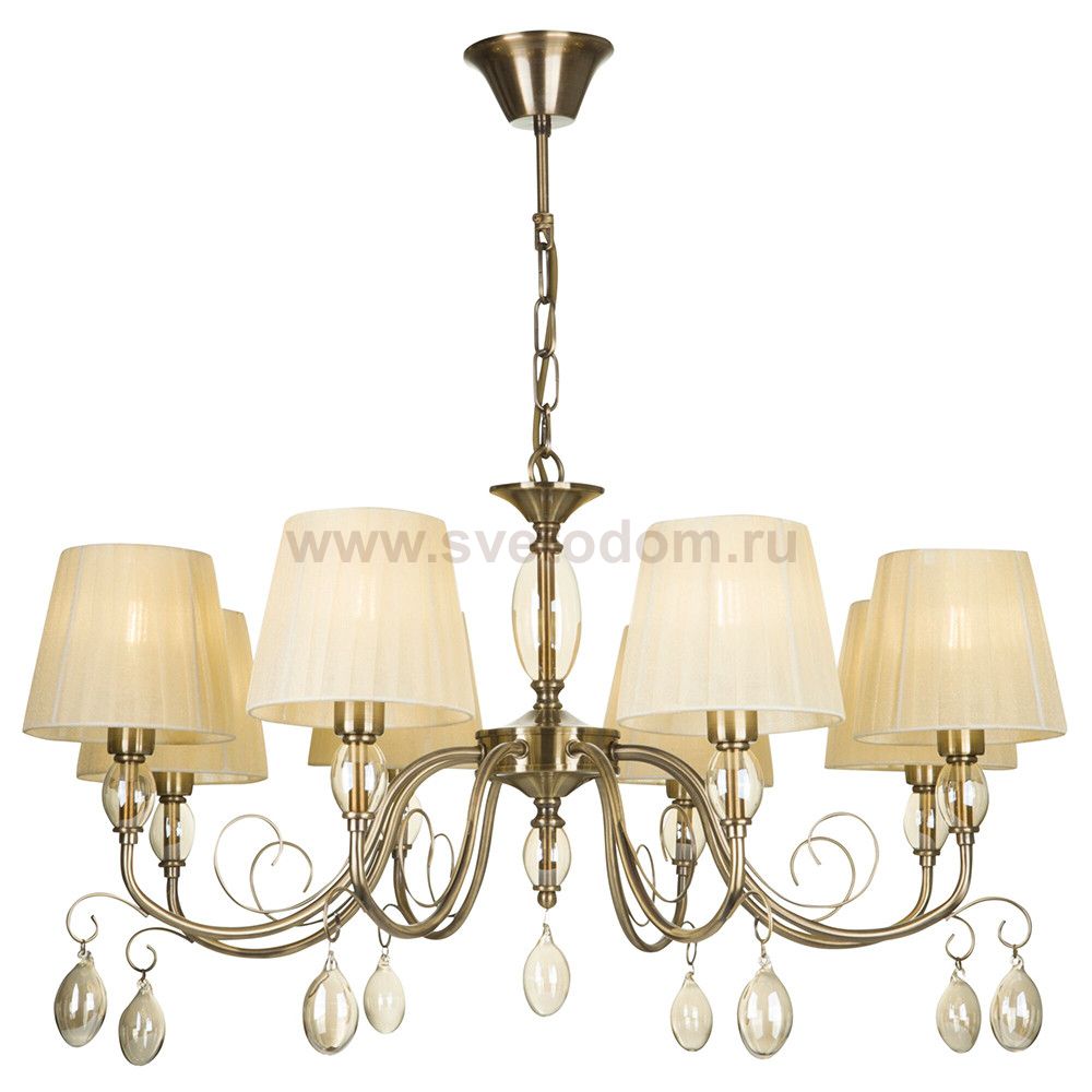 Люстра Freya FR2004PL-08BZ Peta