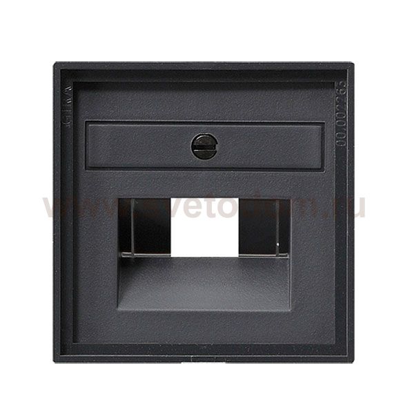 Gira S-55 Антрацит Накладка 1-ой и 2-ой наклон ТЛФ/комп розетки(мех Rutenbeck, Prodax) (G27028)