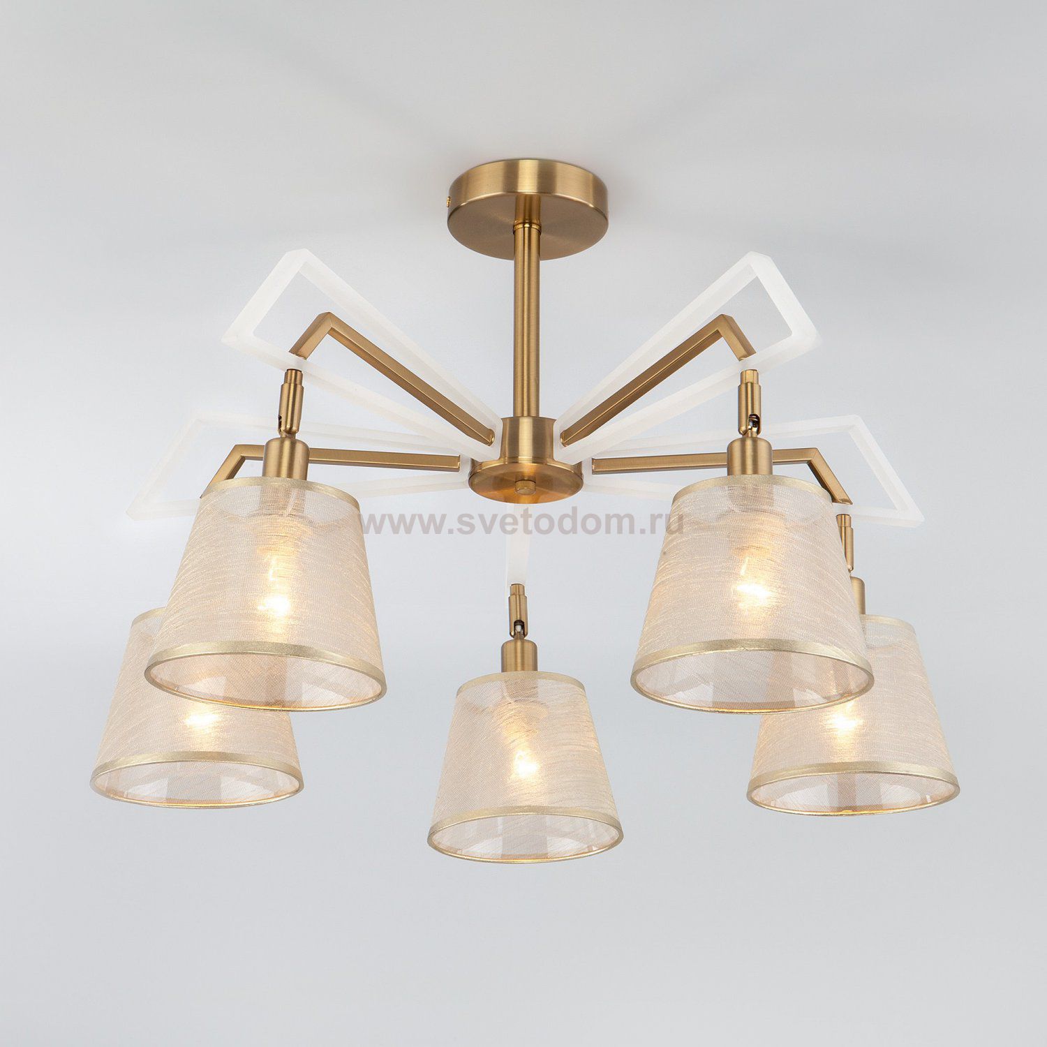 Светильник Eurosvet 60082/5 золотая бронза