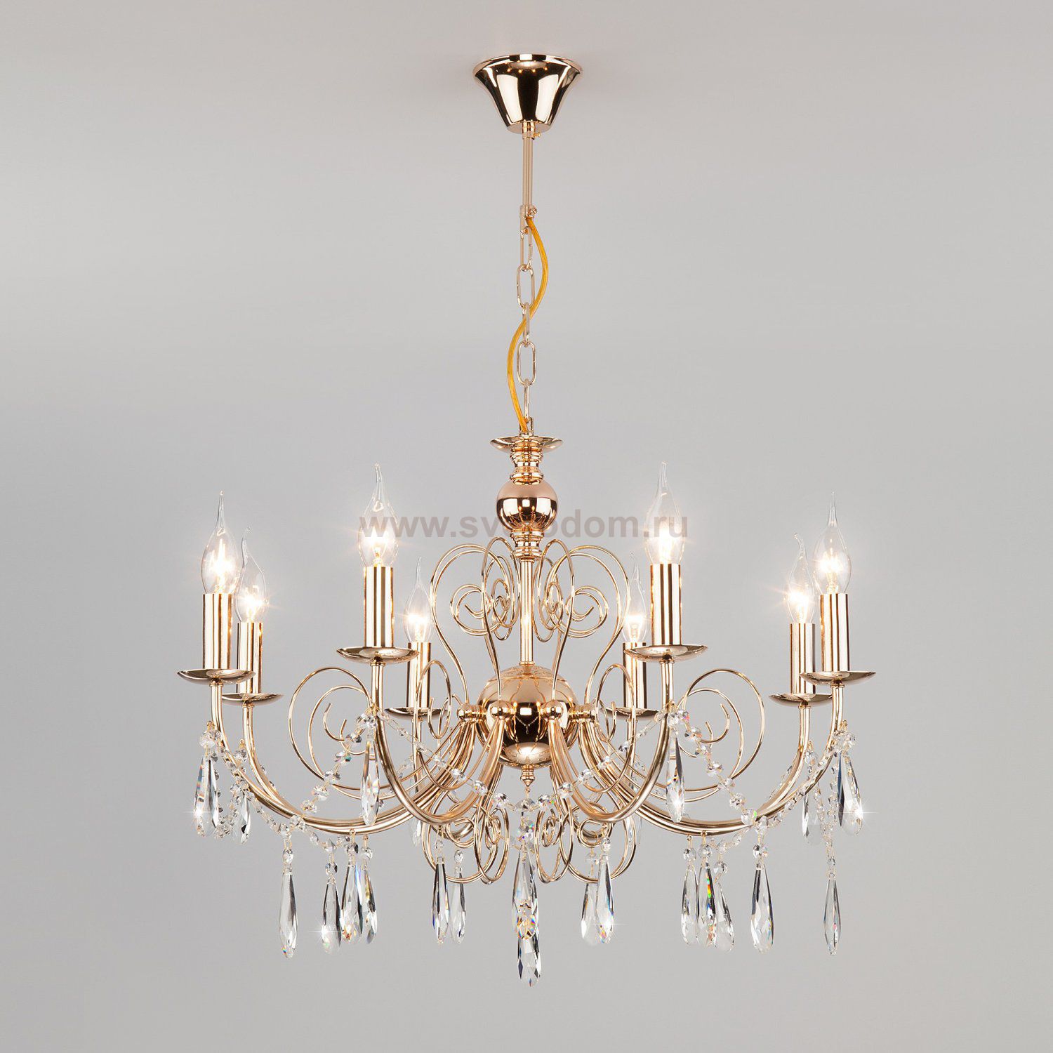 Люстра хрустальная Eurosvet 10094/8 золото