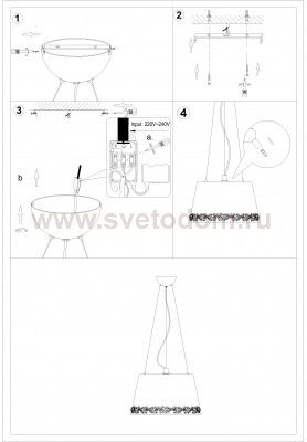 Люстра подвесная Odeon light 2717/3 INES