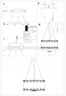Люстра подвесная Odeon light 2718/6 INES