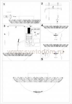 Светильник настенно-потолочный Odeon light 2726/2C BALASA